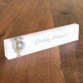 水彩可愛い《鳥》アメリカゴガラ鳥自然アート デスクネームプレート (側面)