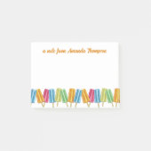 水彩可愛カラフルいポピクルカスタムー ポストイット (正面)