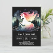 水彩可憐な馬誕生日 招待状 (スタンド正面)