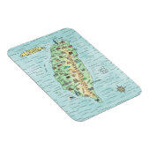水彩台湾地図フォトマグネット マグネット (右側)