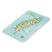 水彩台湾地図フォトマグネット マグネット (左側)