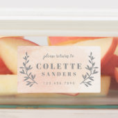 水彩名パーソナライズされた前 ラベル (貼付)