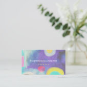 水彩名刺のスプラッシュ 名刺 (スタンド正面)