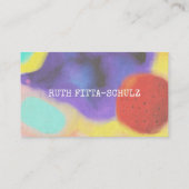 水彩名刺のスプラッシュ 名刺 (裏面)