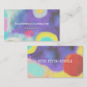 水彩名刺のスプラッシュ 名刺 (正面/裏面)