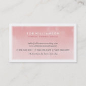 水彩名刺：:トレンディーモダンサンゴ 名刺 (裏面)