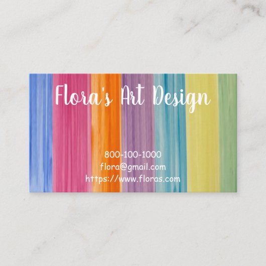 水彩名刺 名刺 (正面)