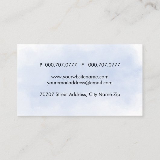 水彩名刺 名刺 (裏面)