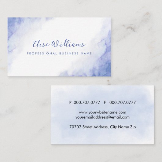 水彩名刺 名刺 (正面/裏面)