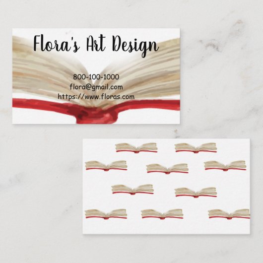 水彩名刺 名刺 (正面/裏面)