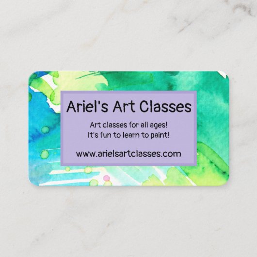 水彩名刺 名刺 (正面)