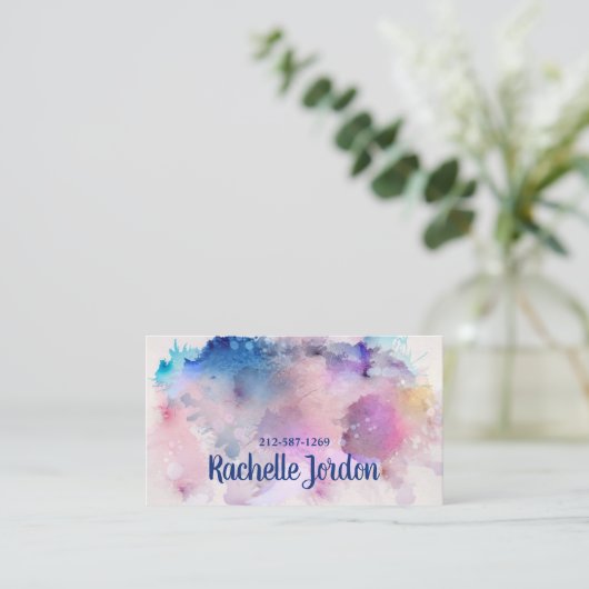 水彩名刺 名刺 (スタンド正面)