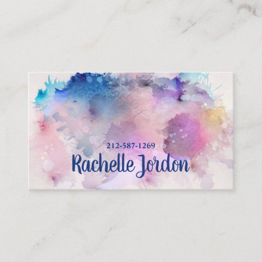 水彩名刺 名刺 (正面)