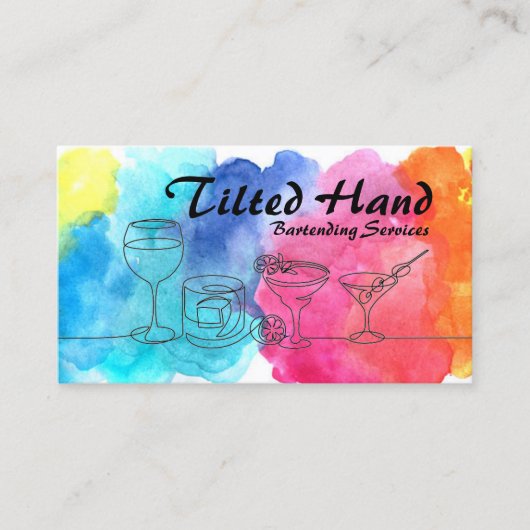 水彩名刺 名刺 (正面)