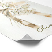 水彩名前アート  Nursery Art 壁飾り ポスター (角)