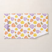 水彩名湯タオルセット付き貝殻 バスタオルセット (ハンドタオル)