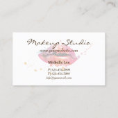 水彩唇カラフルメイクアップアーティストサロン 名刺 (裏面)