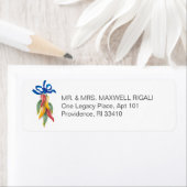 水彩唐辛子住所 シール (インサイチュ)