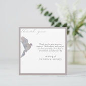 水彩喪ハト葬式サンキューカード サンキューカード (スタンド正面)