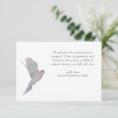 水彩喪ハト葬式サンキューカード サンキューカード (スタンド正面)