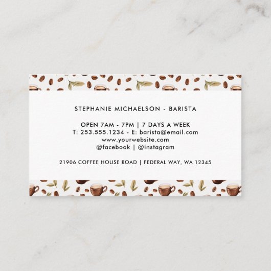 水彩喫茶店 名刺 (裏面)