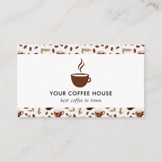 水彩喫茶店 名刺 (正面)