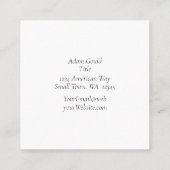 水彩四角コンテンポラリー形名刺 スクエア名刺 (裏面)