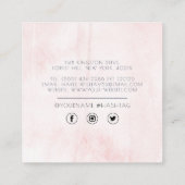 水彩四角ミニマル形名刺 スクエア名刺 (裏面)