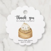 水彩団子 – あなた感謝していの赤ちゃんシャワー フェイバータグ (正面)