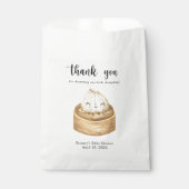 水彩団子 – あなた感謝していの赤ちゃんシャワー フェイバーバッグ (正面)