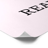 水彩図書及びバラ花読引用文 ポスター (角)