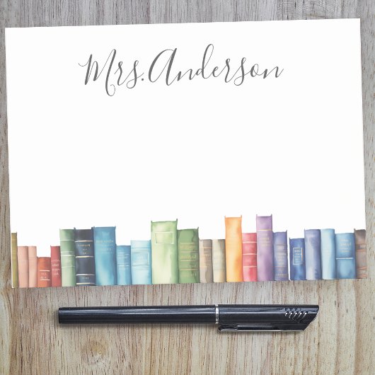 水彩図書室先生 ポストイット