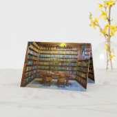 水彩図書室 カード (黄色い花)