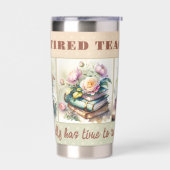 水彩図書用退職した先生絶縁タンブラー 保温保冷タンブラー (左面)