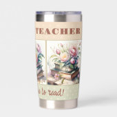 水彩図書用退職した先生絶縁タンブラー 保温保冷タンブラー (背面)