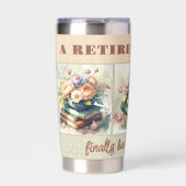 水彩図書用退職した先生絶縁タンブラー 保温保冷タンブラー (正面)