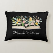 水彩図書花フローラ先生鑑賞 アクセントクッション (裏面)