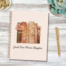 水彩図書花茶色ピンク読引用文