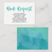 水彩図書要求招待状挿入 エンクロージャーカード (正面/裏面)