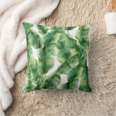 水彩図葉様ハンドp クッション (ブランケット)