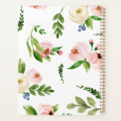 水彩図解入りの、写真付きのビーチ結婚式 プランナー手帳 (裏面)