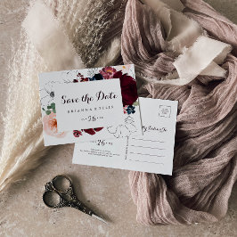 水彩図解入りの、写真付きの水平 ポストカード