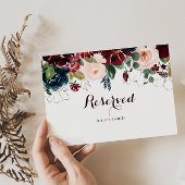 水彩図解入りの、写真付きの秋の結婚式予約記号