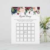 水彩図解入りの、写真付きの秋ブライダルビンゴゲーム (スタンド正面)