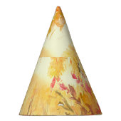 水彩国林風景画 パーティーハット (右)