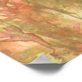 水彩国林風景画 ポスター (角)