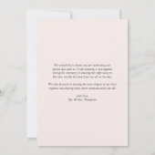 水彩園かわいらしの花結婚の数 サンキューカード (裏面)