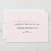 水彩園かわいらしの花結婚の数 サンキューカード (裏面)