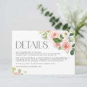 水彩園かわいらし花の結婚詳細 エンクロージャーカード (スタンド正面)