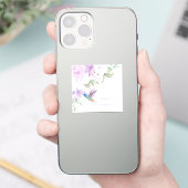 水彩園花鳥狩り シール (スマートフォン)